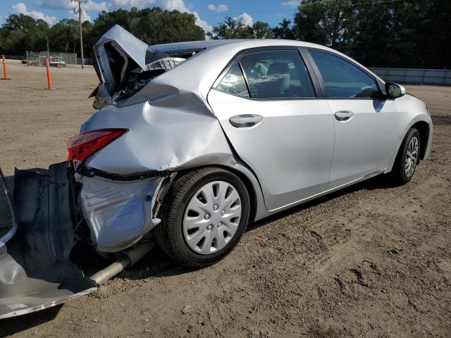 2T1BURHE6KC218910 - 2019 TOYOTA COROLLA L GRAY photo 3