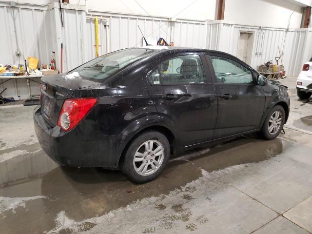 1G1JA5SH8C4158691 - 2012 CHEVROLET SONIC LS შავი ფოტო 3
