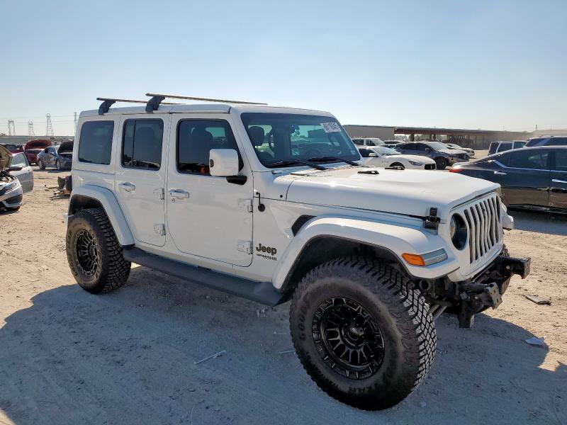 1C4HJXEG3MW619578 - 2021 JEEP WRANGLER U SAHARA WHITE photo 4