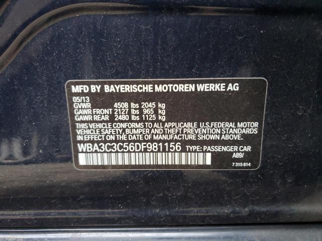 WBA3C3C56DF981156 - 2013 BMW 320 I XDRIVE BLUE photo 13