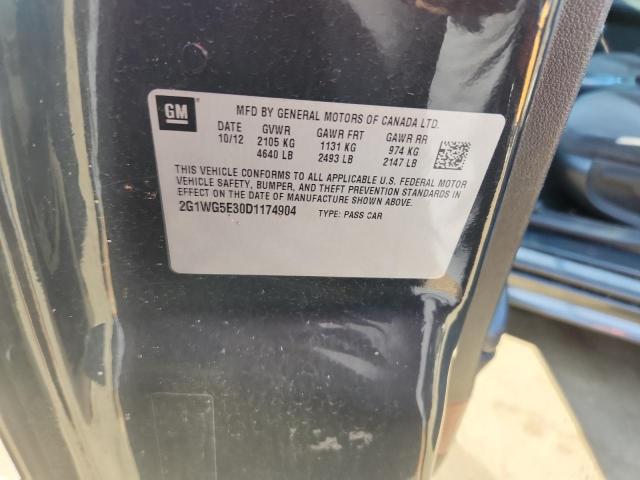 2G1WG5E30D1174904 - 2013 CHEVROLET IMPALA LT GRAY photo 13