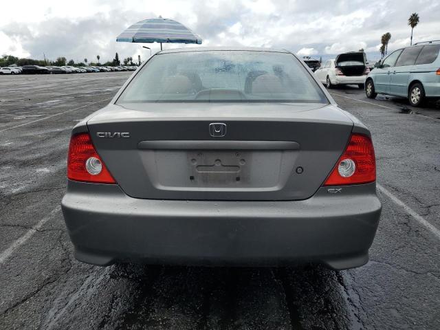 1HGEM22075L048895 - 2005 HONDA CIVIC EX Gri fotoğraf 6