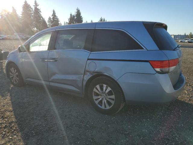 5FNRL5H60EB051639 - 2014 HONDA ODYSSEY EXL BLUE photo 2