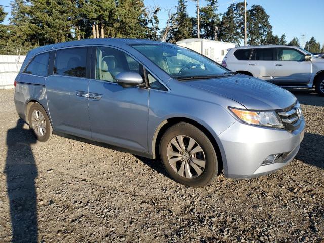 5FNRL5H60EB051639 - 2014 HONDA ODYSSEY EXL BLUE photo 4