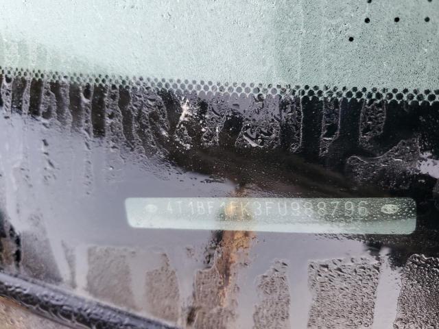 4T1BF1FK3FU988796 - 2015 TOYOTA CAMRY LE Қара фото 12