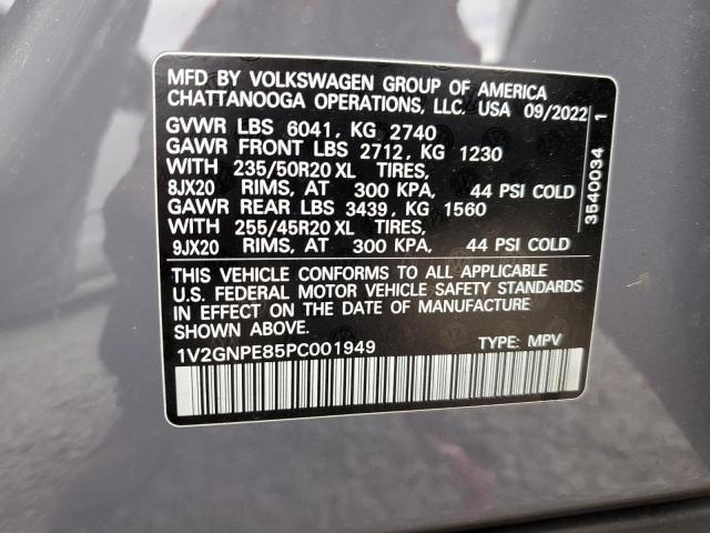 1V2GNPE85PC001949 - 2023 VOLKSWAGEN ID.4 PRO S Серый фото 13