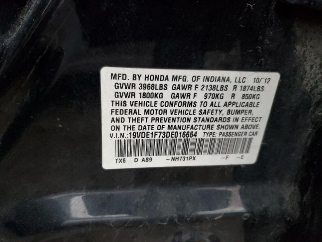 19VDE1F73DE016664 - 2013 ACURA ILX 20 TECH BLACK photo 13