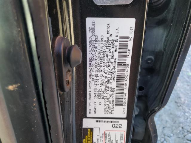 5TEJU62N06Z171408 - 2006 TOYOTA TACOMA DOUBLE CAB PRERUNNER BLACK photo 12