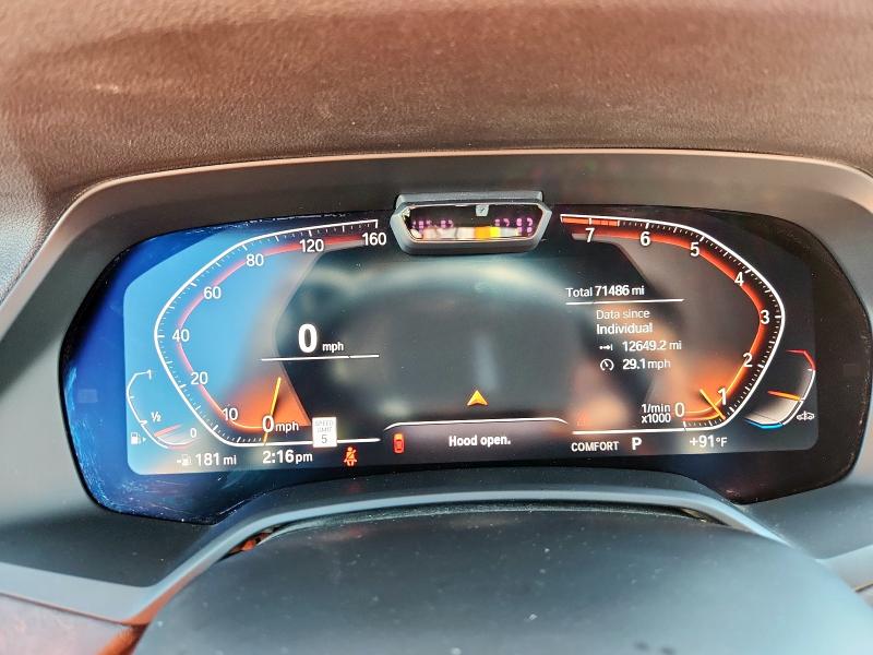 5UXCR6C53KLK81336 - 2019 BMW X5 XDRIVE40I GRAY photo 9