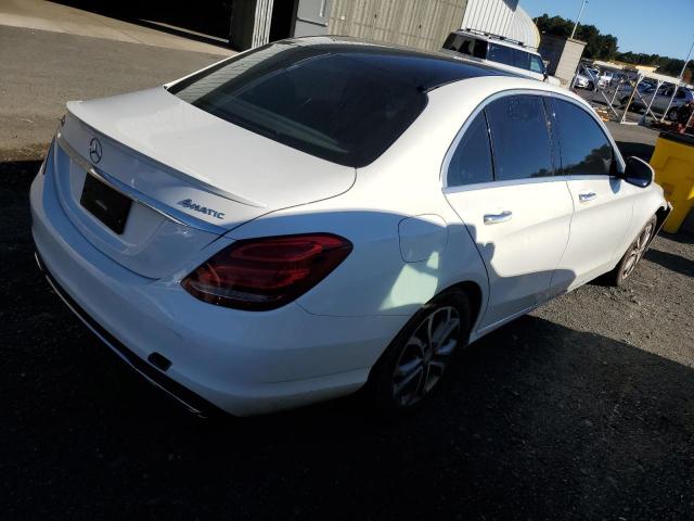 55SWF4KB2FU057081 - 2015 MERZ C 300 4MATIC WHITE photo 3