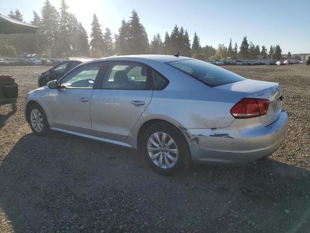 1VWAP7A34CC023363 - 2012 VOLKSWAGEN PASSAT S SILVER photo 2