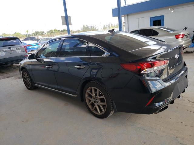 5NPE34AB9JH681963 - 2018 HYUNDAI SONATA SPORT შავი ფოტო 2