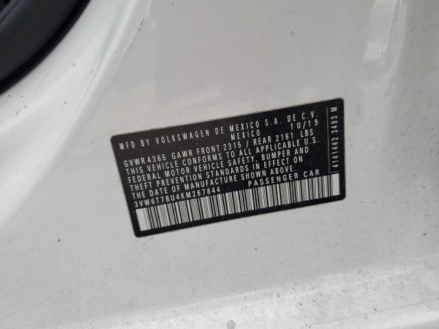 3VW6T7BU4KM267844 - 2019 VOLKSWAGEN JETTA GLI Ağ foto 13
