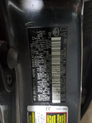 2T1BU4EE5DC943019 - 2013 TOYOTA COROLLA BASE გრაფიტი ფოტო 13