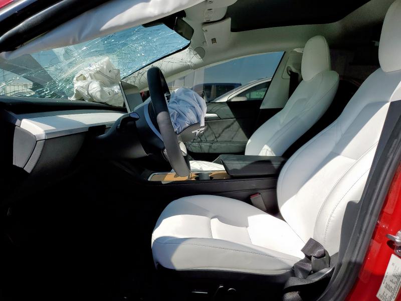 5YJ3E1EA9PF620783 - 2023 TESLA MODEL 3 RED photo 7