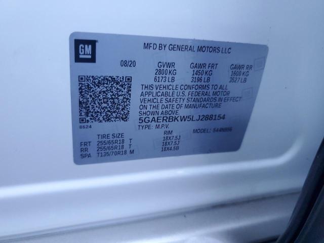 5GAERBKW5LJ288154 - 2020 BUICK ENCLAVE ESSENCE 白色 照片 13