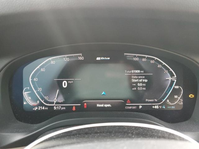 5UXTS1C00M9E55104 - 2021 BMW X3 XDRIVE30E SILVER photo 9