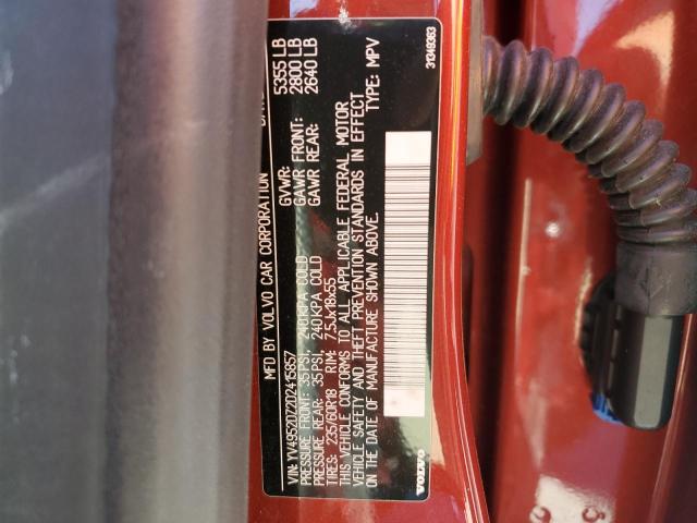 YV4952DZ2D2415857 - 2013 VOLVO XC60 3.2 RED photo 13