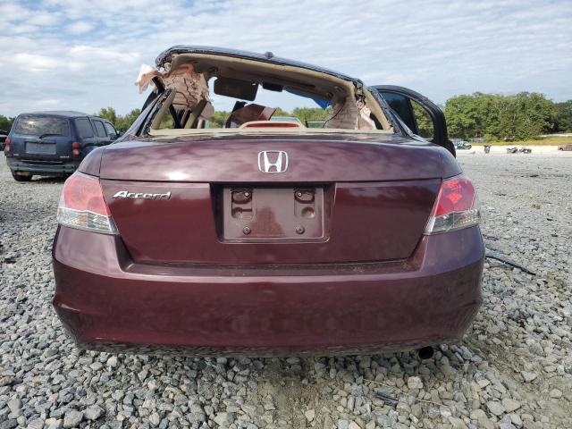 1HGCP26829A042101 - 2009 HONDA ACCORD EXL BURGUNDY photo 6