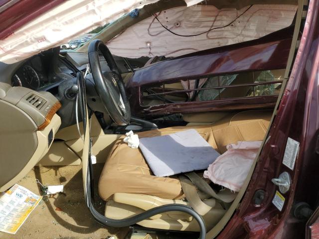 1HGCP26829A042101 - 2009 HONDA ACCORD EXL BURGUNDY photo 7