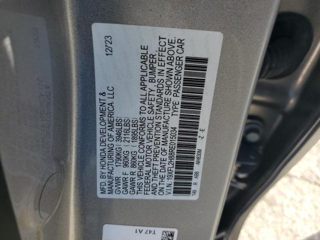 19XFL2H88RE015034 - 2024 HONDA CIVIC SPORT 银色 照片 12