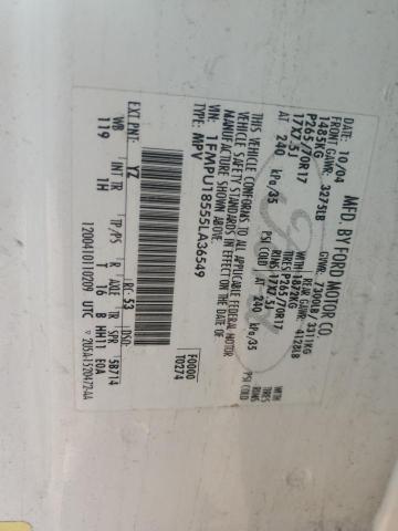 1FMPU18555LA36549 - 2005 FORD EXPEDITION EDDIE BAUER WHITE photo 13