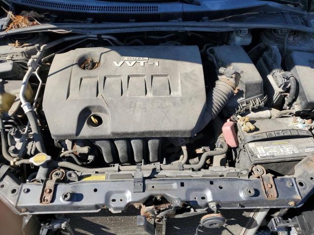 1NXBU4EEXAZ301020 - 2010 TOYOTA COROLLA BASE CHARCOAL photo 11