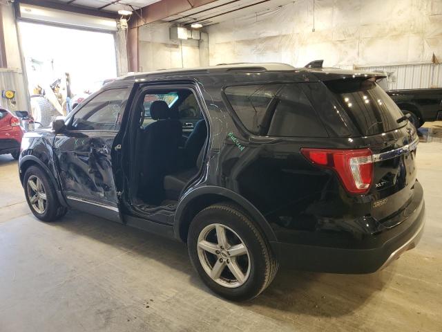 1FM5K8D82HGC04019 - 2017 FORD EXPLORER XLT BLACK photo 2