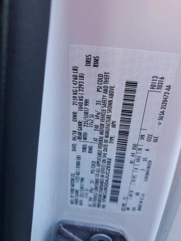 1FMCU9GD4JUC29382 - 2018 FORD ESCAPE SE თეთრი ფოტო 13