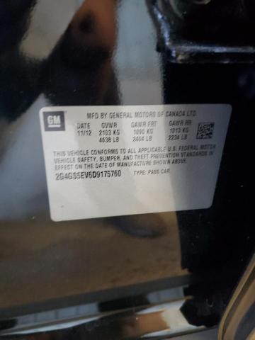 2G4GS5EV6D9175760 - 2013 BUICK REGAL PREMIUM 黑色 照片 13