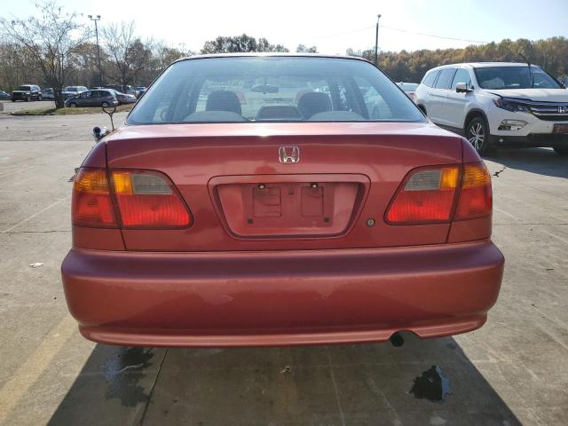 1HGEJ6676XL059123 - 1999 HONDA CIVIC LX Rouge photo 6