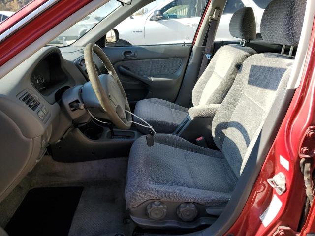 1HGEJ6676XL059123 - 1999 HONDA CIVIC LX Rouge photo 7
