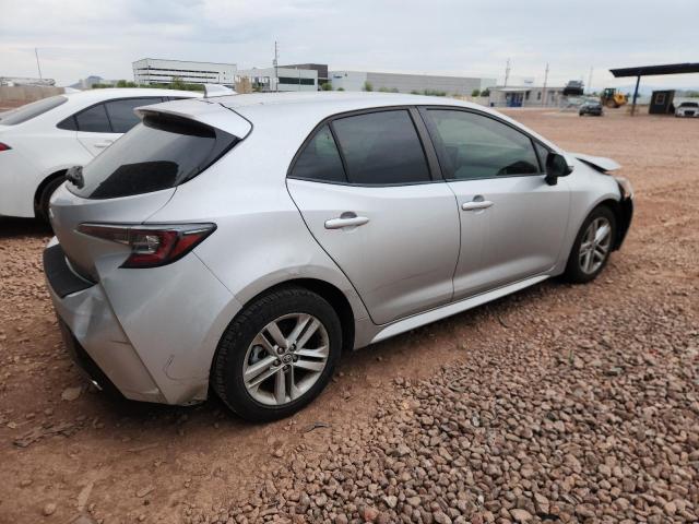 JTNK4RBE3K3003238 - 2019 TOYOTA COROLLA SE SILVER photo 3