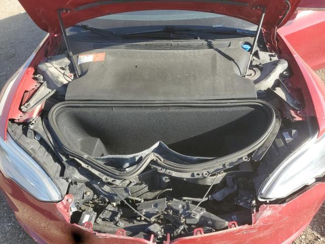 5YJSA1E17HF185660 - 2017 TESLA MODEL S Червоний фото 11