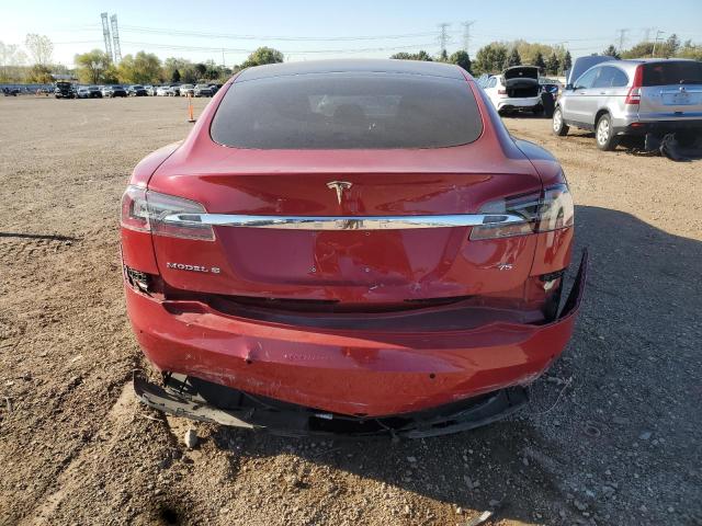 5YJSA1E17HF185660 - 2017 TESLA MODEL S Червоний фото 6