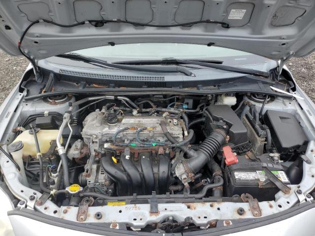 2T1BU4EE5AC382543 - 2010 TOYOTA COROLLA BASE SILVER photo 11