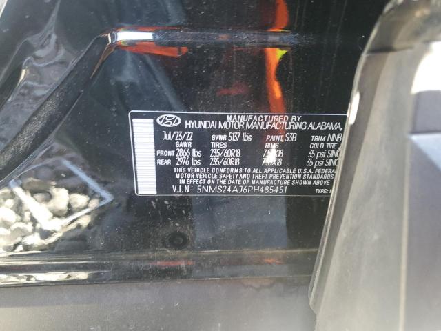 5NMS24AJ6PH485451 - 2023 HYUNDAI SANTA FE SEL BLACK photo 14