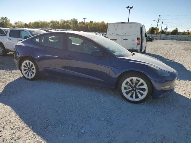 5YJ3E1EA3NF190245 - 2022 TESLA MODEL 3 BLUE photo 4