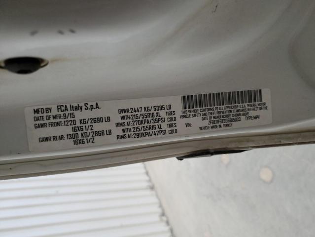 ZFBERFBT3G6B15033 - 2016 RAM PROMASTER SLT Սպիտակ լուսանկար 13