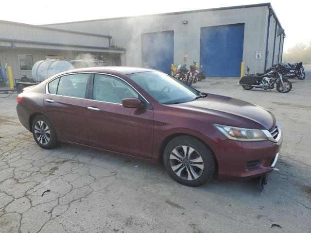 1HGCR2F38DA152609 - 2013 HONDA ACCORD LX მუქწითელი ფოტო 4