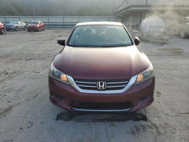 1HGCR2F38DA152609 - 2013 HONDA ACCORD LX მუქწითელი ფოტო 5