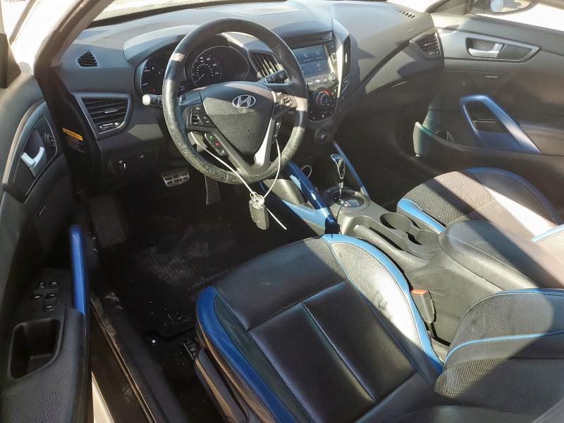 KMHTC6AE2DU144807 - 2013 HYUNDAI VELOSTER TURBO WHITE photo 8