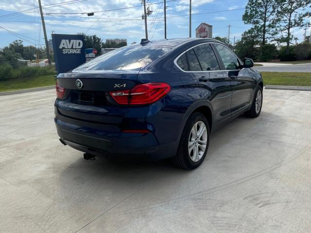 5UXXW3C54F0M89225 - 2015 BMW X4 XDRIVE28I BLUE photo 4
