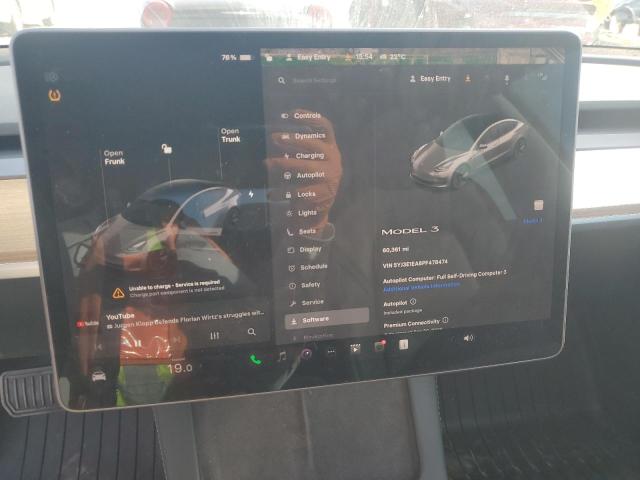 5YJ3E1EA8PF478474 - 2023 TESLA MODEL 3 WHITE photo 9