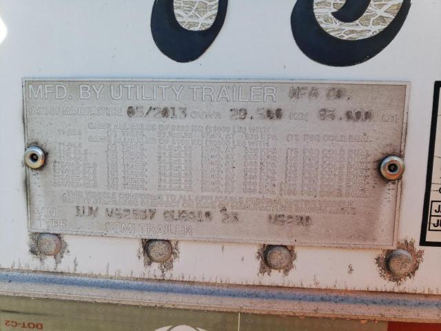 1UYVS2537EU891923 - 2014 UTILITY TRAILER WHITE photo 10