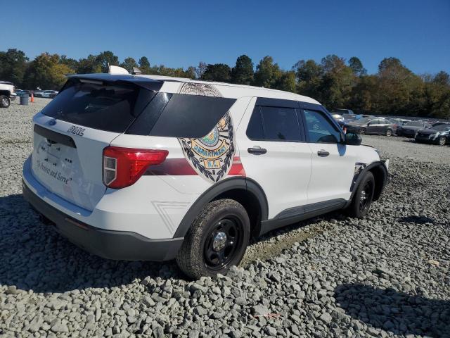 1FM5K8AB3MGC35516 - 2021 FORD EXPLORER POLICE INTERCEPTOR WHITE photo 3