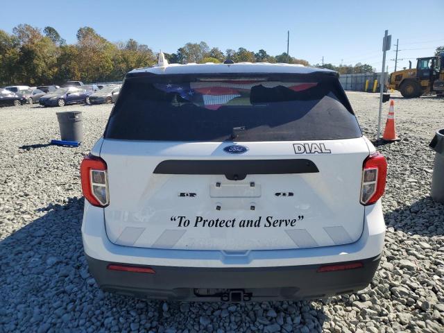 1FM5K8AB3MGC35516 - 2021 FORD EXPLORER POLICE INTERCEPTOR WHITE photo 6