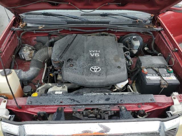 5TEUU42N15Z033313 - 2005 TOYOTA TACOMA ACCESS CAB 红色 照片 11