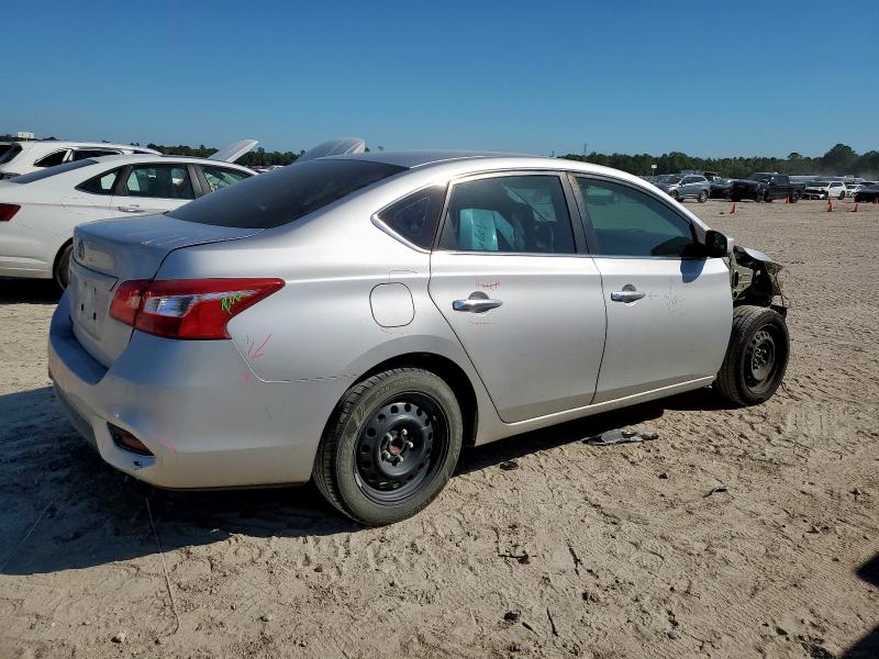 3N1AB7AP3KY263324 - 2019 NISSAN SENTRA S SILVER photo 3