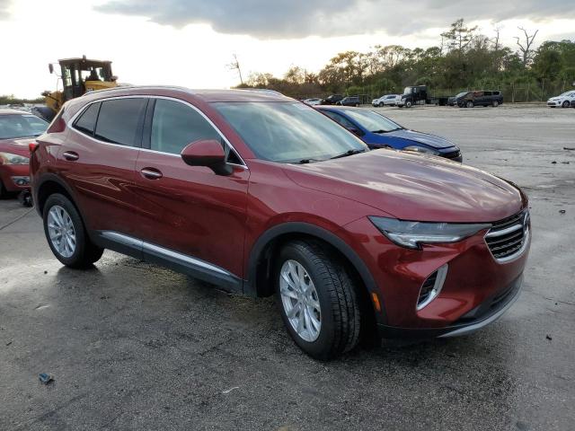 LRBAZLR41MD176442 - 2021 BUICK ENVISION PREFERRED წითელი ფოტო 4